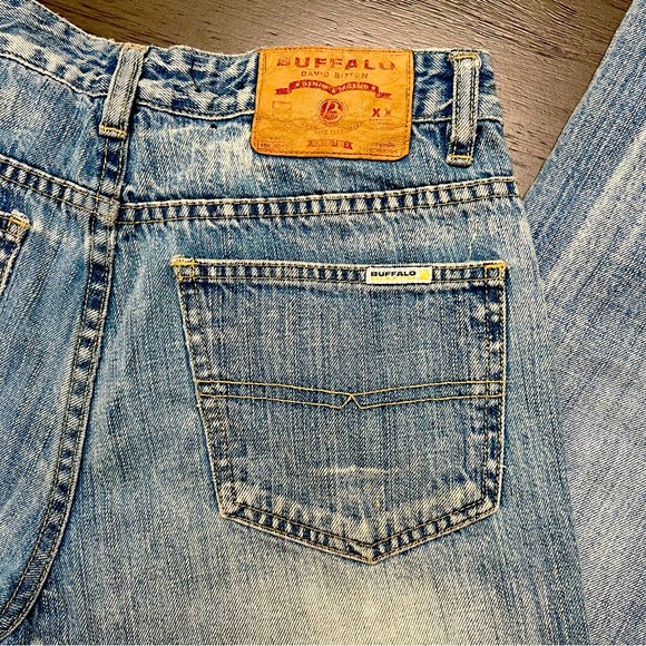 MENS Buffalo David Bitton Jeans X-Pert Driven Style Straight 28 Blue Faded Denim - Picture 4 of 14